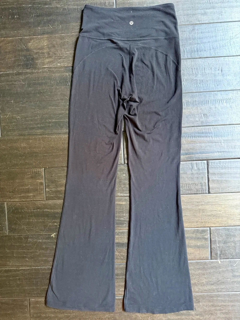 Lululemon Groove Nulu Super-High-Rise Flared Black Pants Leggings Size 6 LW5FG2S - Picture 4 of 9